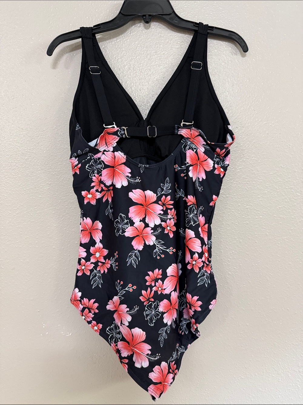 NWT One Piece Plus Size Ruched Tummy Control Bathing Suit Swimsuit Floral - Picture 2 of 2